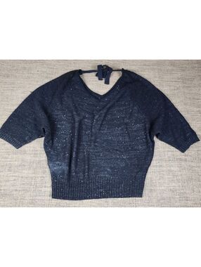 LOFT Medium Black Knit Pullover Sweater